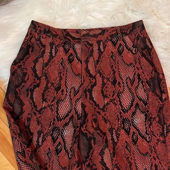 L’agence Ludivine Snakeskin Cropped Trouser Pant - Picture 8 of 11